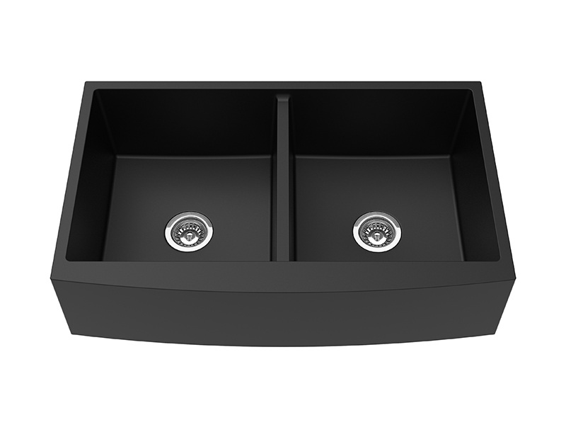 Quartz 36 Farmhouse Sink Double Bowl Sink Basin