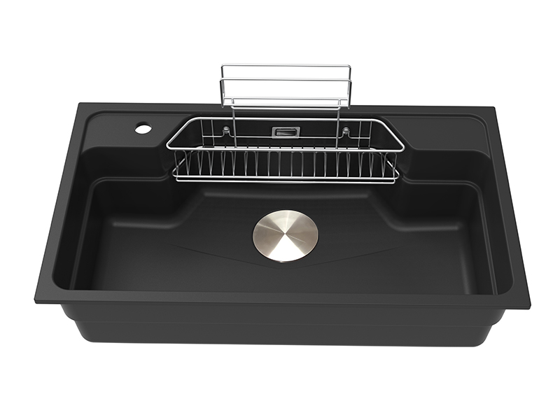 Black Quartz Top Mount Sink Manufacturer - ROCKY