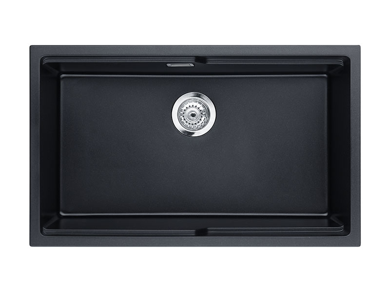 Black 30 Inch One Basin Undermount Kitchen Sink