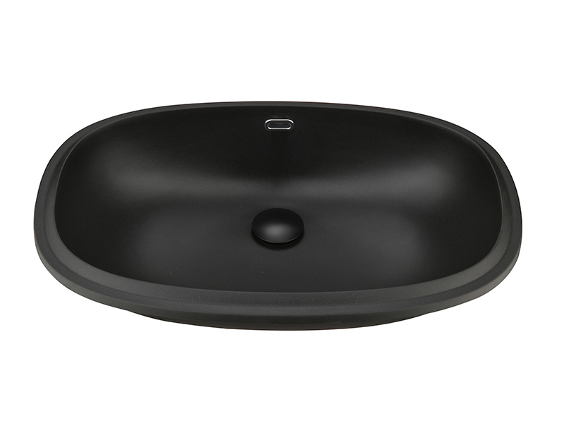 Oval Single Bowl Undermount Vanity Basin Sink