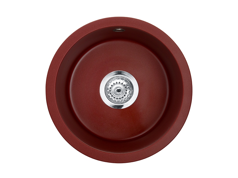 Black Single Bowl Round Undermount Sink