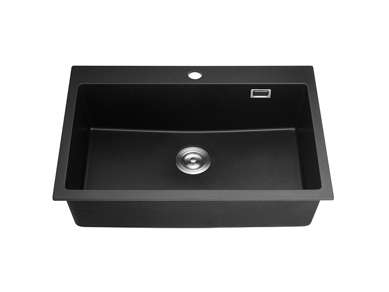 30-Inch Square Single Bowl Overhead Sink