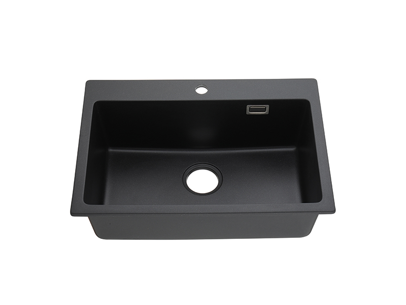 Black Top Mount Farmhouse Sink