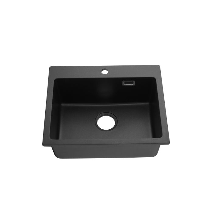 21-inch Square Single Bowl Top-mount Sink