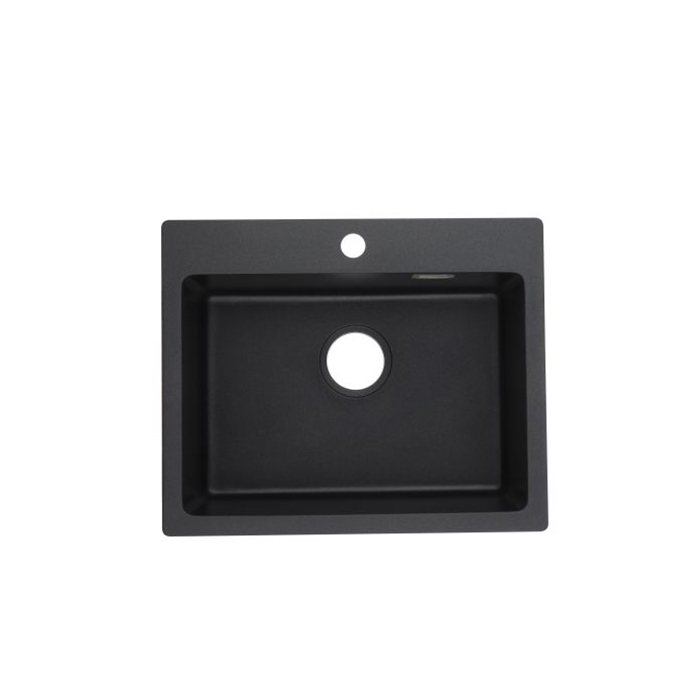 21-inch Square Single Bowl Top-mount Sink