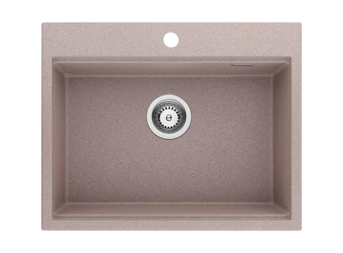 23-inch Square Single Bowl Top-mount Sink