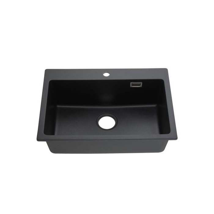 25 Inch Square Single Bowl Top-mount Sink