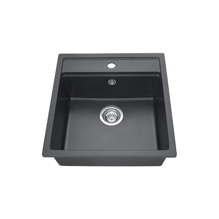 27-inch Square Single Bowl Top-mount Sink