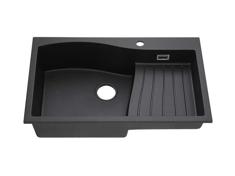 31-Inch Black Quartz Composite Kitchen Sink