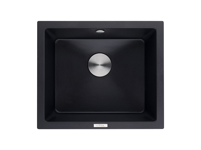 Small Black Quartz Undermount Kitchen Sink