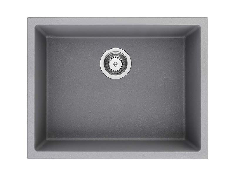 23-Inch Single Bowl Grey Undermount Sink