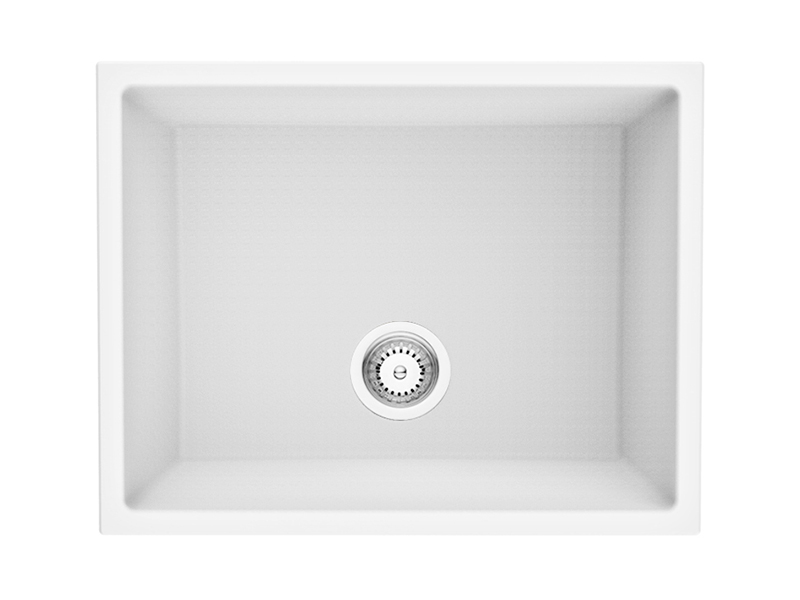 23-Inch Single Bowl Grey Undermount Sink