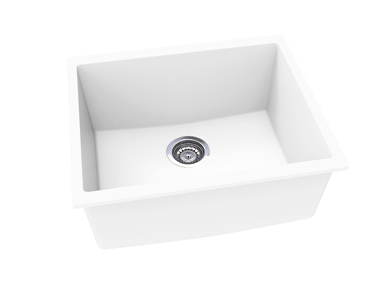 21 inch White Composite Undermount Sink