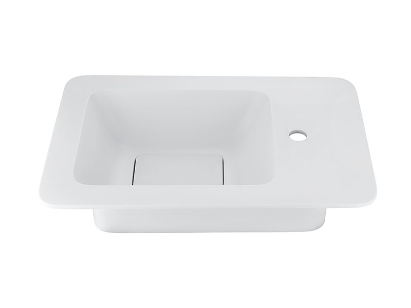 Unique Bathroom Vessel Sink with Faucet Hole