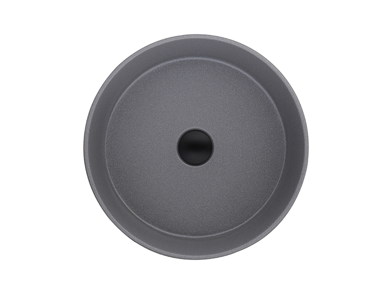 Gray Quartz Round Vessel Sink