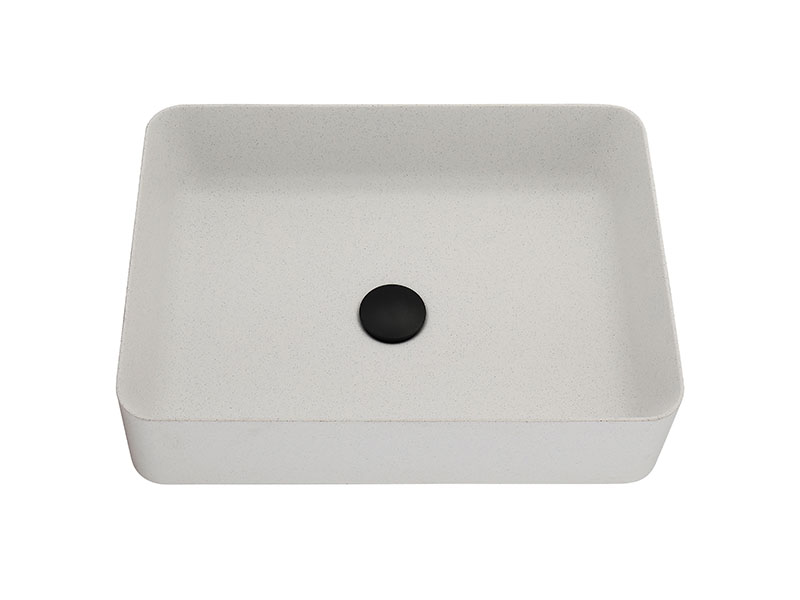 20-inch White Quartz Bathroom Basin